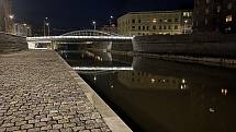 Nová náplavka na pravém břehu řeky Moravy v Olomouci, 20. září 2022
