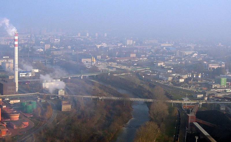 Inverze a smog v Přerově