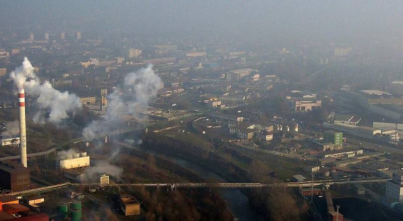 Inverze a smog v Přerově