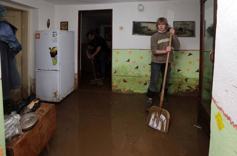 Blesková povodeň na Litovelsku - Bílá Lhota