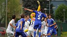 Fotbalisté Sigmy Olomouc B (v modrém) vs. Slovácko B