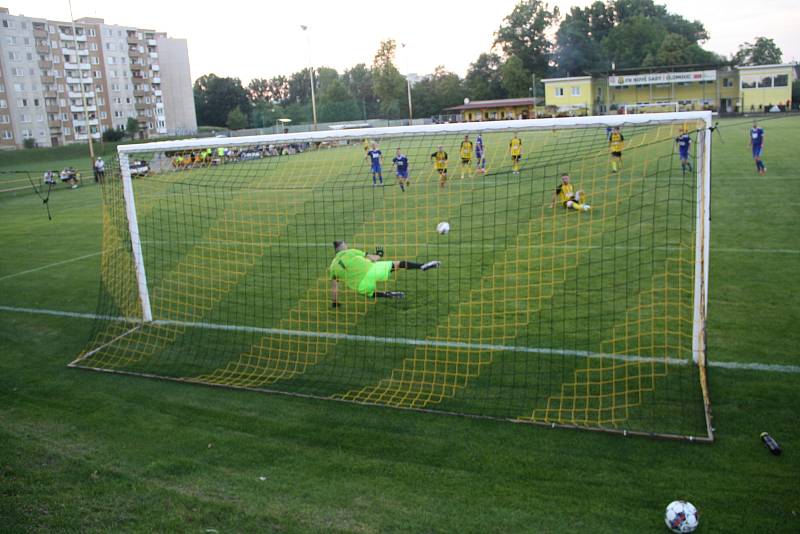 Fotografie ze zápasu 1. kola divize E mezi celky FK Nové Sady a FC TVD Slavičín