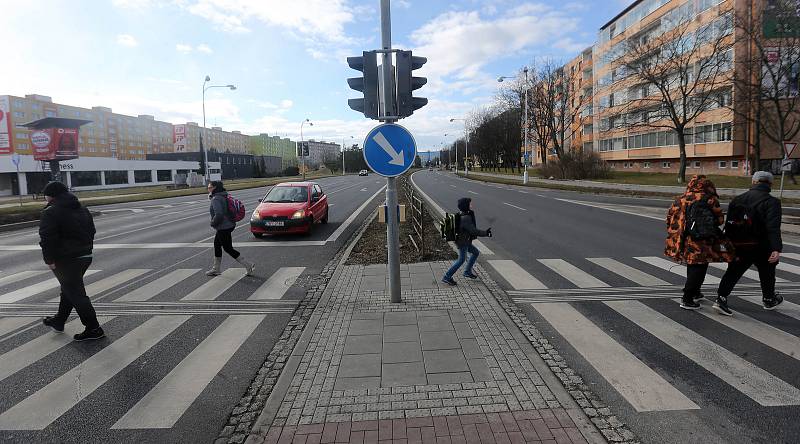 Velkomoravská ulice v Olomouci