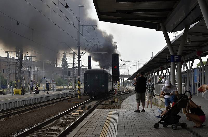 Jízdy historických vlaků na olomouckém hlavním nádraží - 12. 6. 2021