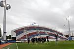 Trénink FC Fastav Zlín před zápasem Evropské ligy na Andrově stadionu v Olomouci