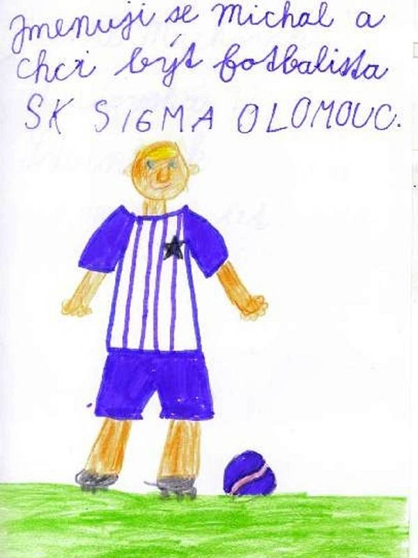 Michal Mackovík, 8 let, chce být fotbalistou Sigma Olomouc