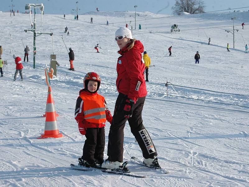 Lyžování v Hlubočkách