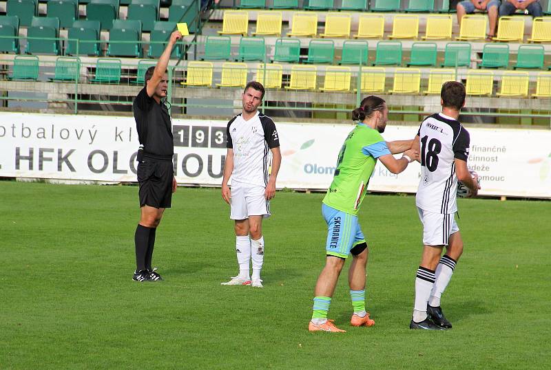 Fotbalisté 1. HFK Olomouc prohráli doma s Hranicemi 0:2.