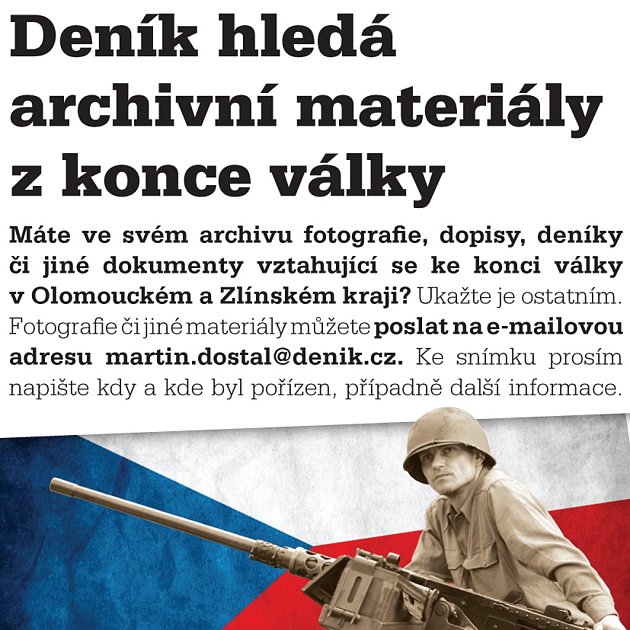 Výzva. Deník hledá archivní materiály z války