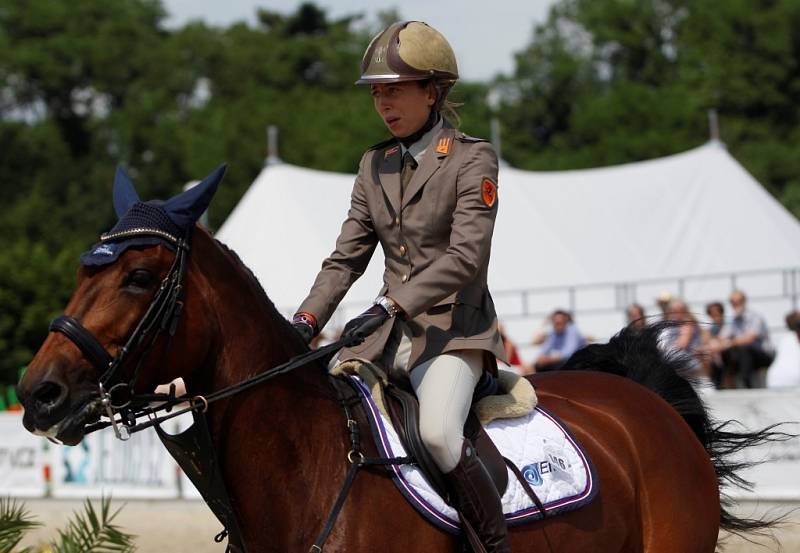 Světový pohár CSI*** Olomouc. Kategorie Diamond Tour Opening - Linda Bratomi (It.) a Utopia