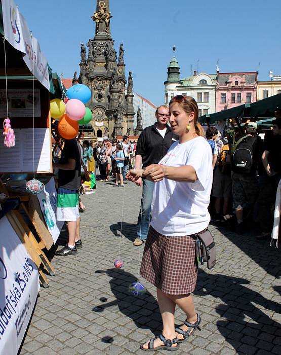 Prvomájový Ekojarmark na olomouckém Horním náměstí