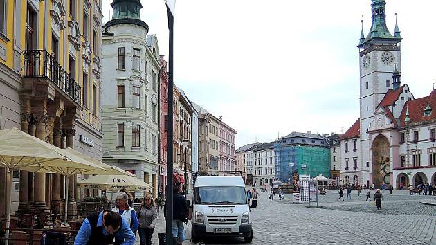 Lampa Philips UbanStar na Horním náměstí v Olomouci