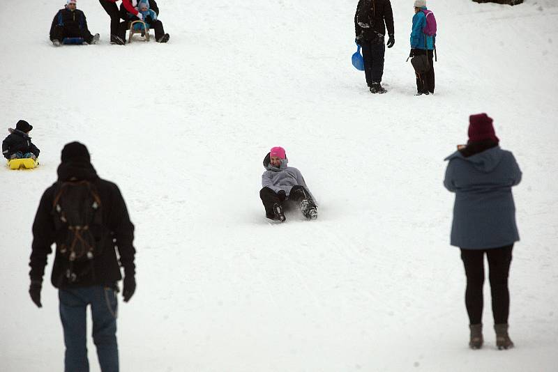 Ski areál Hrubá Voda v sobotu 16. ledna 2021