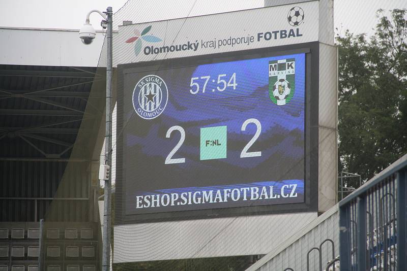Fotografie ze zápasu 5. kola FNL mezi celky SK Sigma Olomouc B a MFK Karviná