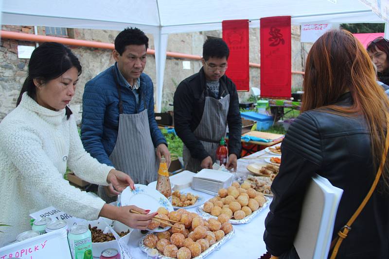 Festival plný netradičních pokrmů Extreme food festival v areálu Letního kina v Olomouci. Vietnamská kuchyně.