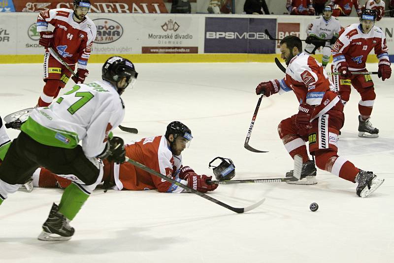 Olomoučtí hokejisté v utkání 11. kola extraligy přivítali Mladou Boleslav