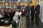 Prezident Zeman na návštěvě v mohelnickém Siemensu