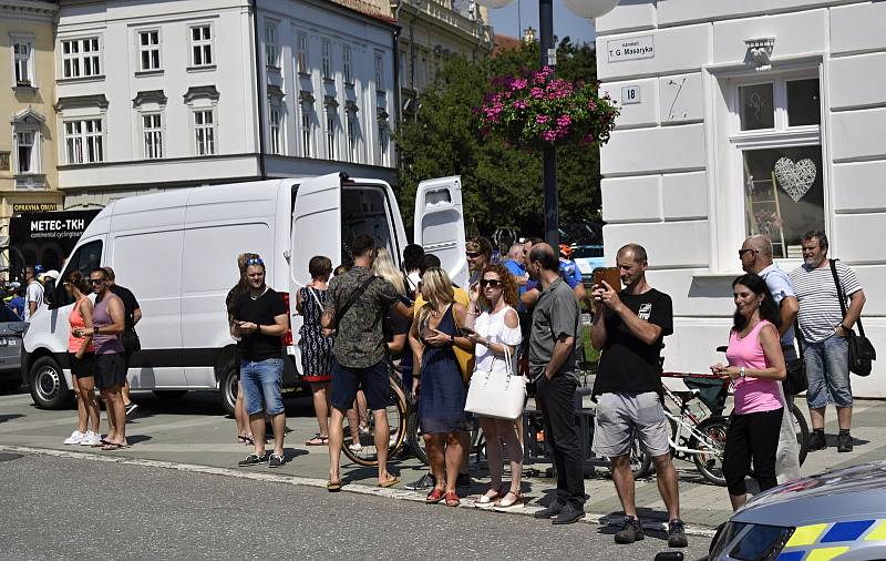 Světový pohár v cyklistice zavítal do Prostějova. Startovalo se přímo před radnicí. 7.8. 2020