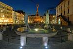 Arionova kašna na Horním náměstí v Olomouci