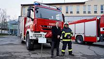 Slavnostní předání nové techniky Hasičskému záchrannému sboru Olomouckého kraje, 8. 1. 2019