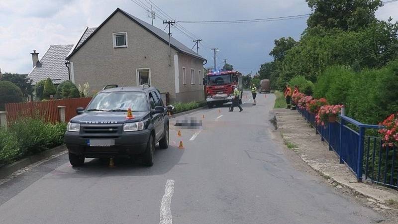 Tragická havárie skútru v Dlouhé Loučce