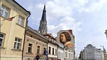 Tento street art poblíž katedrály sv. Václava se v Olomouci realizovat nebude, ve schvalovacím procesu neprošel.