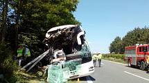 Nehoda autobusu u Nasobůrek