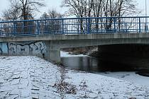 Most přes Hloučelu v Olomoucké ulici v Prostějově
