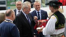 Prezident Miloš Zeman v sídle krajského úřadu v Olomouci