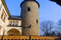 Věž šternberského hradu.