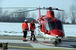 Představení záložního vrtulníku letecké záchranky v Olomouci Agusta A109K2