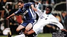 Olomoučtí fotbalisté remizovali v roce 1998 v Poháru UEFA doma s Olympiquem Marseille 2:2. William Gallas