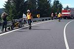 Nehoda motorkářů na Červenohorském sedle. Ilustrační foto