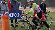 V Lošticích se jel závod mistrovství České republiky v cyklokrosu. Radomír Šimůnek.
