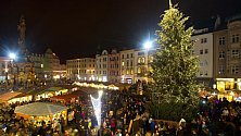 Rozsvěcení vánočního stromu v Olomouci