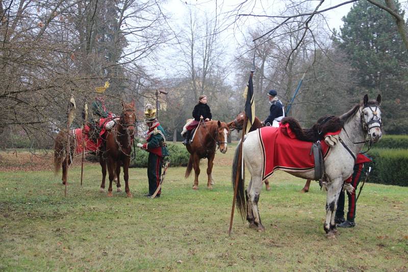 Příznivci vojenské historie se v sobotu představili v Náměšti na Hané na akci Před bitvou u Slavkova.