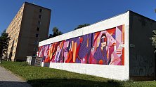 Street Art Festival v Olomouci 2023. Kotelna v Čajkovského ulici.