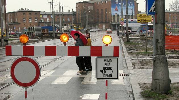 Uzavírka na Masarykově třídě