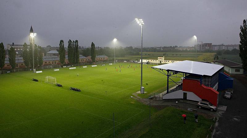 Květen 2015. Areál SK Sigma v olomoucké části Řepčín po opravách před fotbalovým ME do 21 let