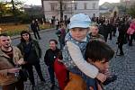 Veřejný protest proti stavbě Šantovka Tower v Olomouci