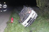 Nehoda opilého řidiče mezi obcemi Bukovany a Bystrovany, srpen 2023