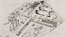 Generální přestavba Zemské nemocnice v Olomouci, návrh z let 1938-40