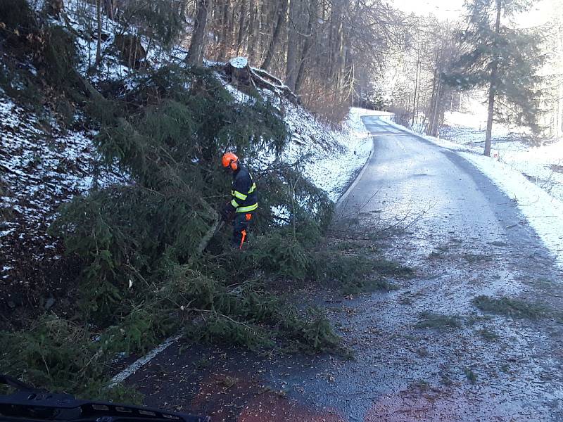 Následky silného větru v Olomouckém kraji, 5. 2. 2020