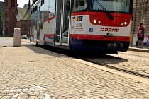 Tramvaj na třídě Svobody v Olomouci. Ilustrační foto