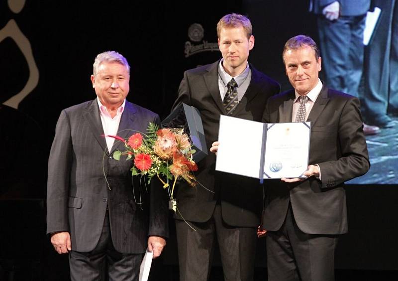 Miroslav Černošek, Tomáš Slovák, Jiří Rozbořil. Vyhlášení nejlepšího sportovce Olomouckého kraje za rok 2013