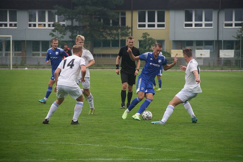 Fotografie ze zápasu 5. kola MSFL mezi celky SK Uničov a SK Hranice, Aleš Krč