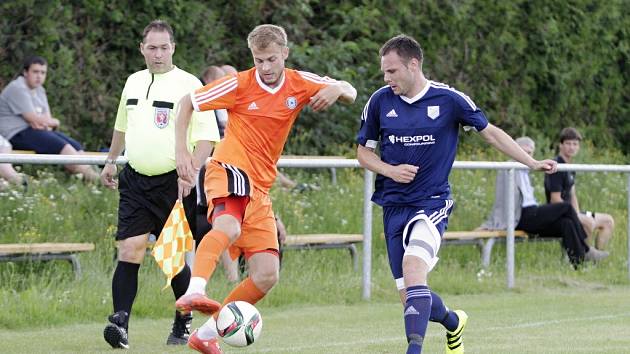 Marek Schmidt (vlevo). SK Sigma Olomouc B – SK Uničov.