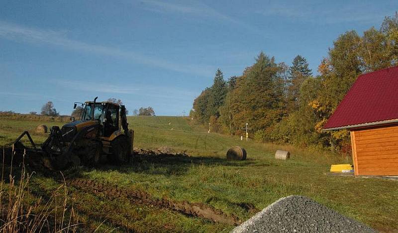 Úpravy na sjezdovce v Domašově