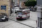 Tramvaje v Sokolské ulici v Olomouci.