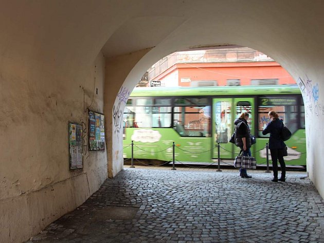 Vodární ulice v centru Olomouce